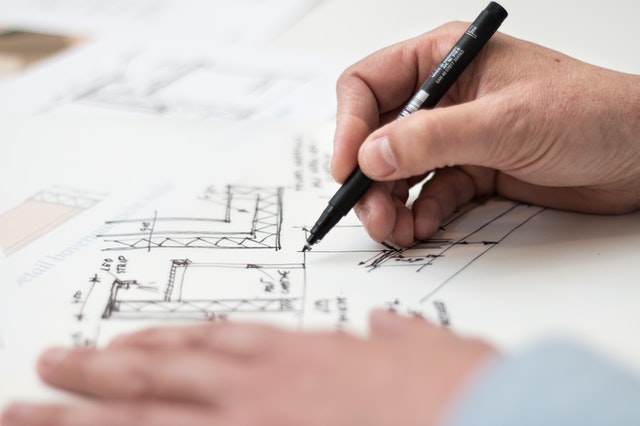 Blueprint that has an error. Architect needs Professional Liability Insurance